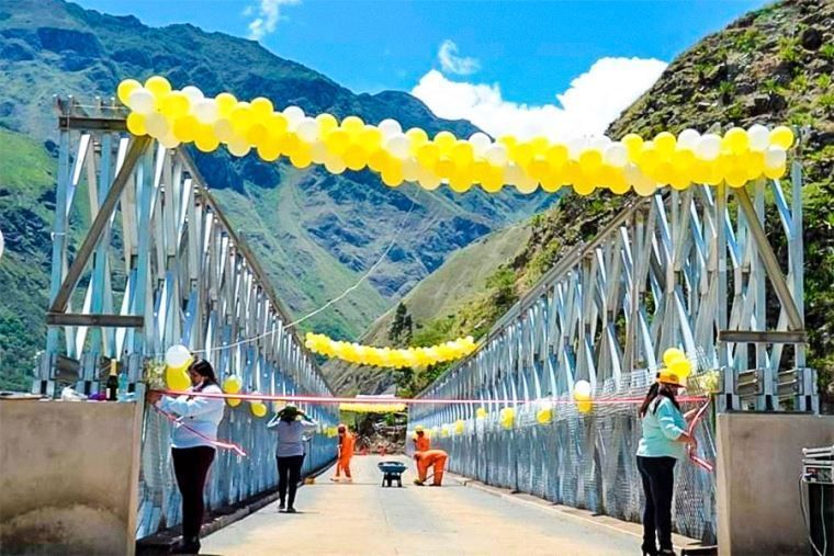 Colocan puente en Machu Picchu que facilitará ingreso a sus visitantes