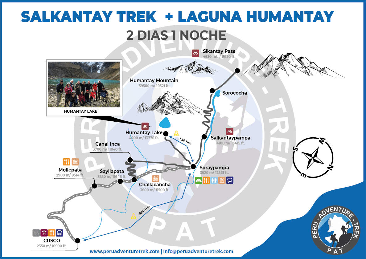  Laguna Humantay y Paso Salkantay 2D/1N - Mapa 
